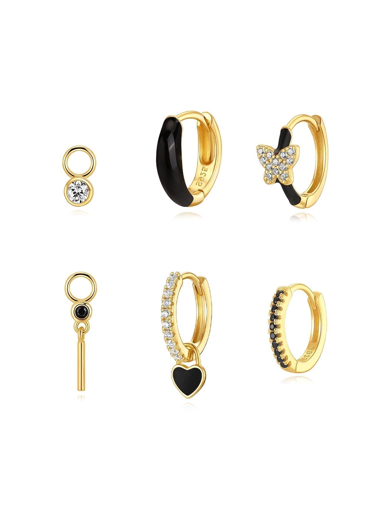 תרזה – עגילים מזהב עם קימור רך.