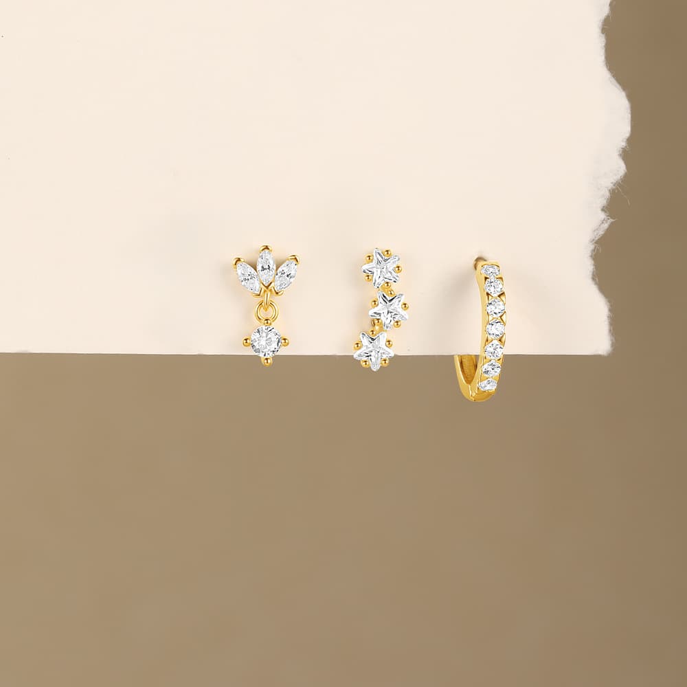 גרטה-לואיזה – עגילי זהב עם אלגנטיות עדינה.