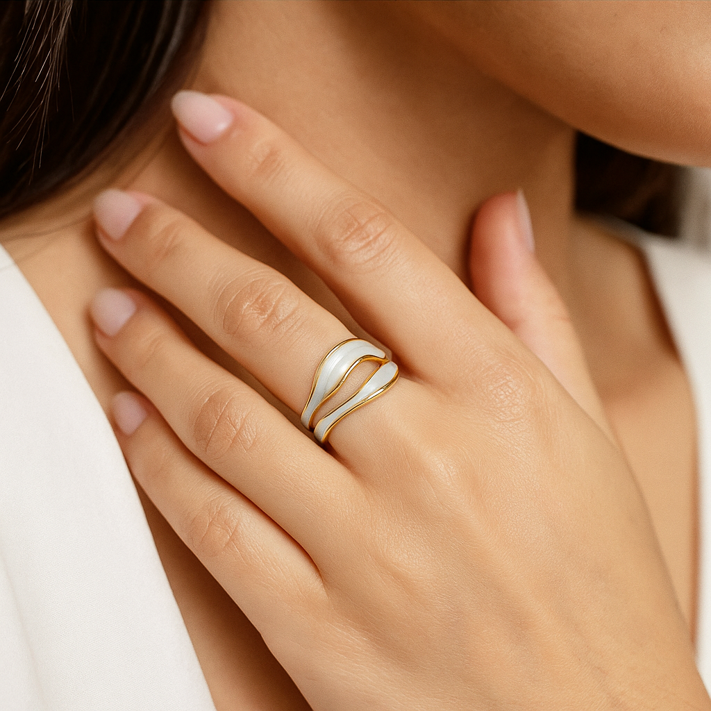 טרזה - טבעת זהב וינטג'