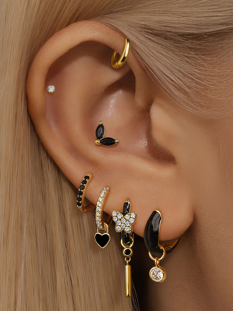 תרזה – עגילים מזהב עם קימור רך.