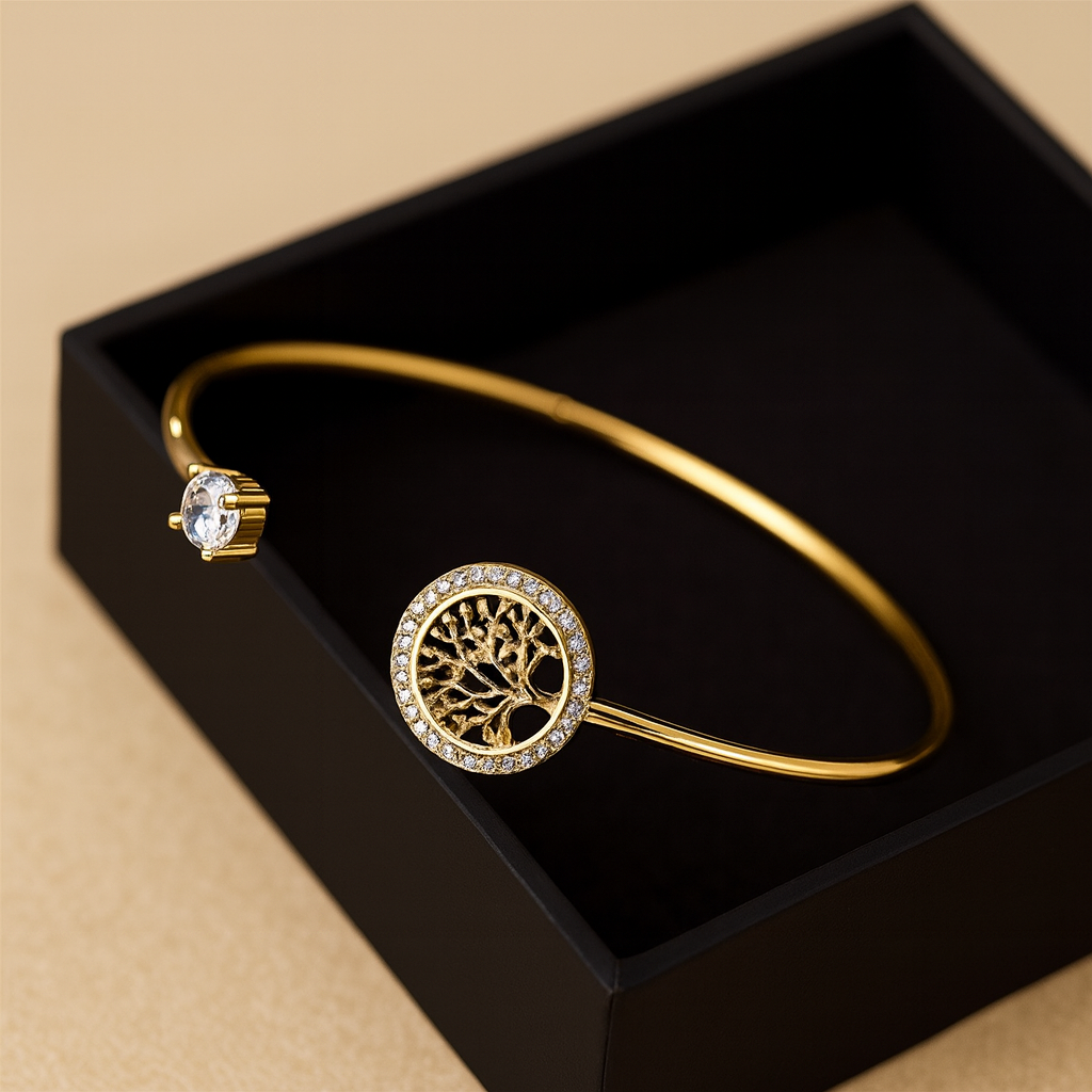 שרה - צמיד מתכוונן עם עץ החיים