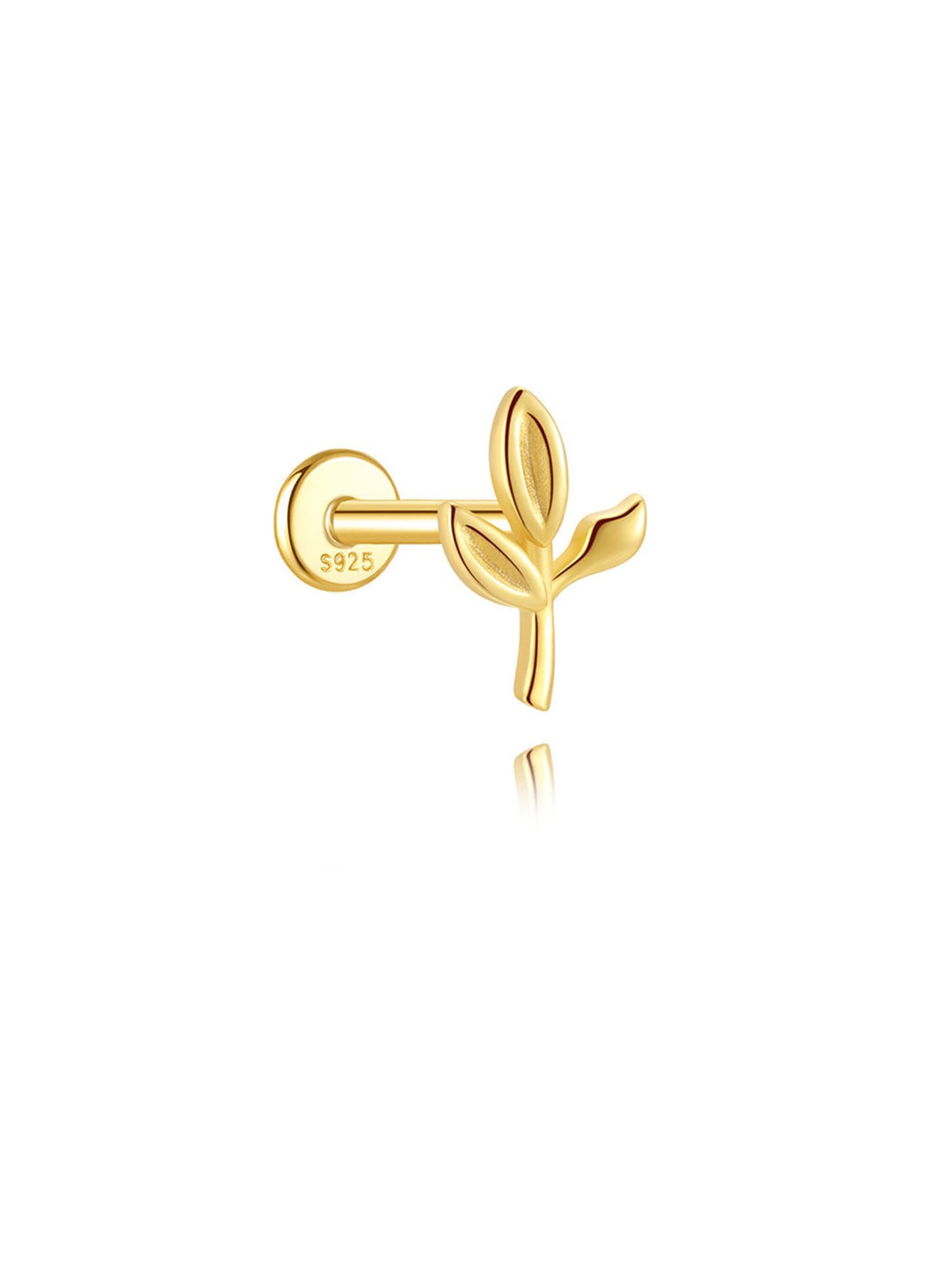 אליסה – עגילי זהב עם הדגשה גיאומטרית.